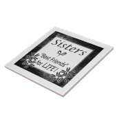 Zuster, beste vrienden voor het leven tegeltje (Zijkant)