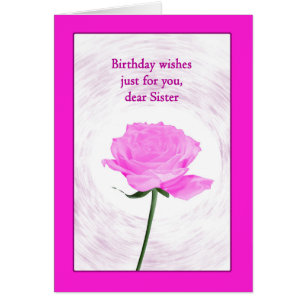 Zuster Birthday Beauful Pink Rose