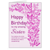 Zuster Birthday Butterflies (Voorkant)