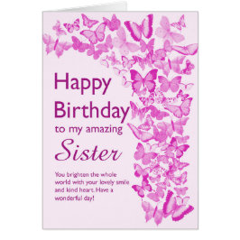 Zuster Birthday Butterflies