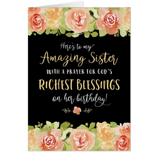 Zuster Birthday, hier is mijn verbluffende zuster (Voorkant)