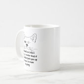 Zuster Birthday Humor Quote Winking Cat Fun Koffiemok (Voorkant links)