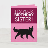 Zuster Birthday Kaart (Voorkant)