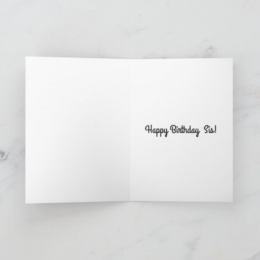  zuster Birthday-kaart Kaart (Binnen)