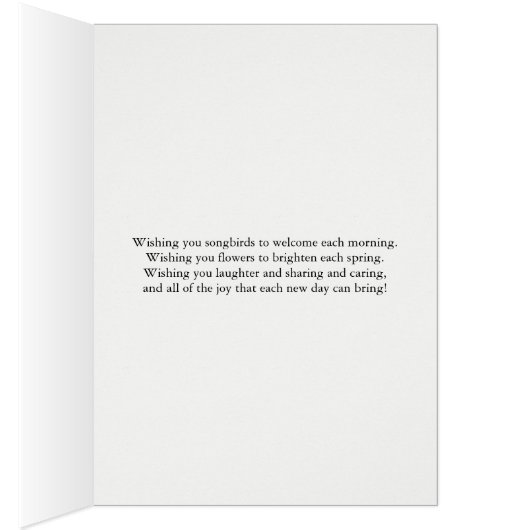 Zuster, Birthday met bloemen (Binnen (Rechts))