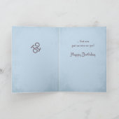 Zuster Birthday met  meisje openingsmandje Kaart (Binnen)