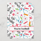 Zuster Birthday Party Celebration White Red Kaart (Voorkant / Achterkant)