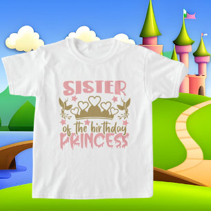 Zuster Birthday Princess word art T-shirt