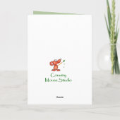 Zuster Birthday Song Sparrows, Cute Birds Kaart (Achterkant)