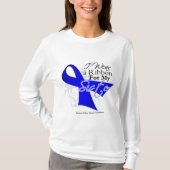 Zuster Blue Ribbon - Colon Cancer T-shirt (Voorkant)
