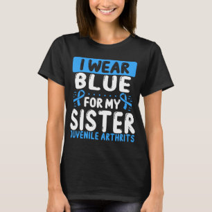 Zuster Blue Ribbon Juvenile Artritis Bewustheid T-shirt