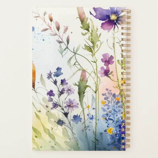 Zuster Boho Medical Wildflower Floral Gezondheidsz Planner (Achterkant)