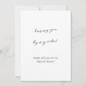 Zuster Bridesmaid Voorstel vlakke Kaart (Achterkant)