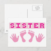 zuster briefkaart (Voorkant / Achterkant)