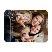 Zuster Broers en Zussen Wervelen Hart Keepsake Fot Magneet (Horizontaal)