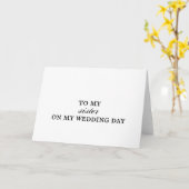 Zuster bruiloft dank u kaart (Gele Bloem)