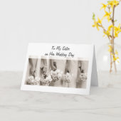 ZUSTER BRUILOFT LIEFDE EN GELUK KAART (Gele Bloem)