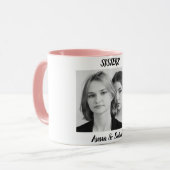 Zuster Cadeaubeker met Foto & Naam – Roze Beker St Mok (Voorkant links)