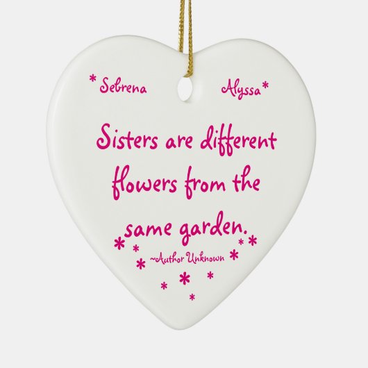 Zuster Ceramic Ornament (Rechts)