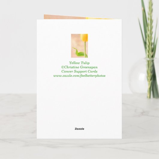 Zuster Chemo Cancer Support Kaart (Achterkant)