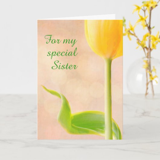 Zuster Chemo Cancer Support Kaart (Gele Bloem)