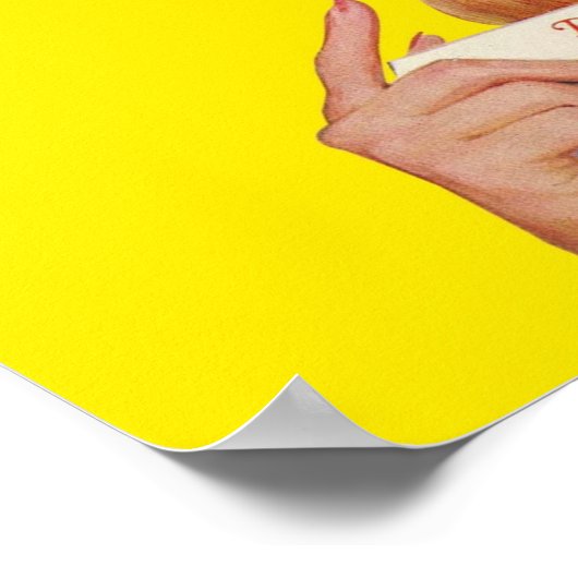 Zuster  Comic zal voor u zorgen Poster (Hoek)