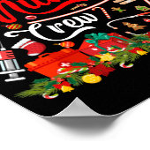Zuster Crew Merry Kerstwerk en levering Poster (Hoek)