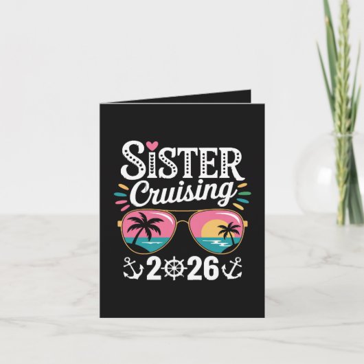 Zuster Curising 2026 Feestdagen Kaart (Voorkant)
