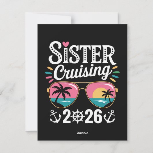 Zuster Curising 2026 Feestdagenkaart (Achterkant)