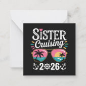 Zuster Curising 2026 Notitiekaartje (Voorkant)