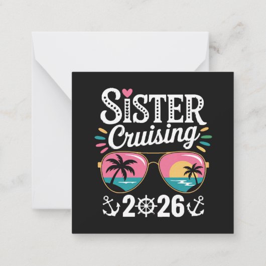 Zuster Curising 2026 Notitiekaartje (Achterkant)