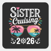 Zuster Curising 2026 Vierkante Sticker (Voorkant)
