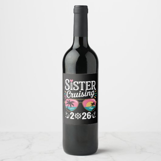 Zuster Curising 2026 Wijn Etiket (Voorkant)