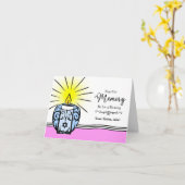 Zuster Custom Yahrzeit Jubileum van de Dood Kaars Kaart (Gele Bloem)