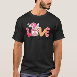 Zuster Cute Gnome Bunny Love Easter Day Christians T-shirt