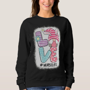 Zuster Cute Gnome Bunny Love Easter Day Christians Trui