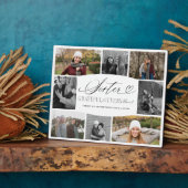 Zuster dankbaar voor elk moment fotocollage fotoplaat (Zijkant)