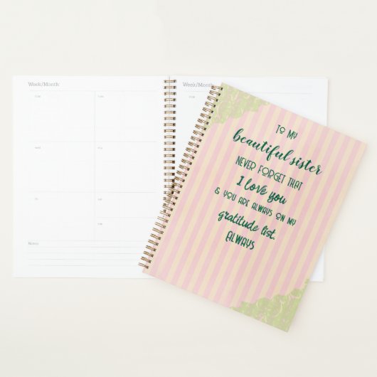 Zuster Dankbaarheid Planner (Display)