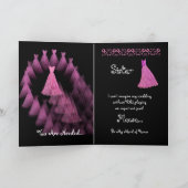 ZUSTER - de ROZE Toga van de Uitnodiging van het (Binnen)