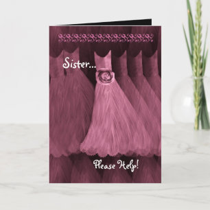 ZUSTER - de ROZE Toga van de Uitnodiging van het