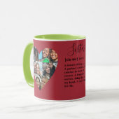 Zuster Definition Foto Hart Collage Colorful Mok (Voorkant links)