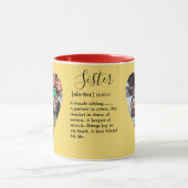 Zuster Definition Foto Hart Collage Colorful Mok (Midden)