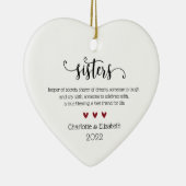 Zuster Definition met speciale kerstdagen Keramisch Ornament (Rechts)