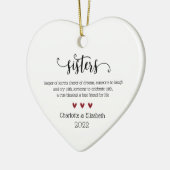 Zuster Definition met speciale kerstdagen Keramisch Ornament (Links)