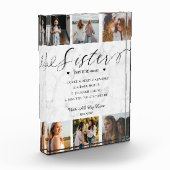 Zuster Dictionary Definition Photo Collage Marble Fotoblokken (Links)