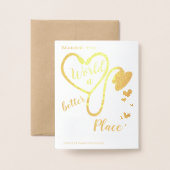 Zuster Doctor Gezondheidszorg Medewerker Dank u we Folie Kaarten (Met envelop)