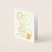 Zuster Doctor Gezondheidszorg Medewerker Dank u we Folie Kaarten (Voorkant)