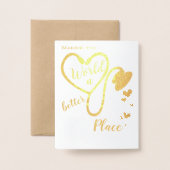 Zuster Doctor Gezondheidszorg Medewerker Dank u we Folie Kaarten (Met envelop)