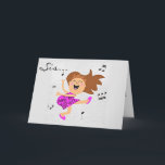 "ZUSTER" DOET DE GELUKKIGE DANS VOOR JE VERJAARDAG KAART<br><div class="desc">DEZE KLEINE DANSENDE GAL CARTOON IS GEWELDIG VOOR "JE ZUS" OP HAAR SPECIALE DAG ZEKER!</div>