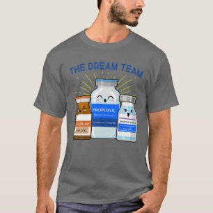 Zuster Dream Team ICU/anesthesioloog CRNA Nu T-shirt